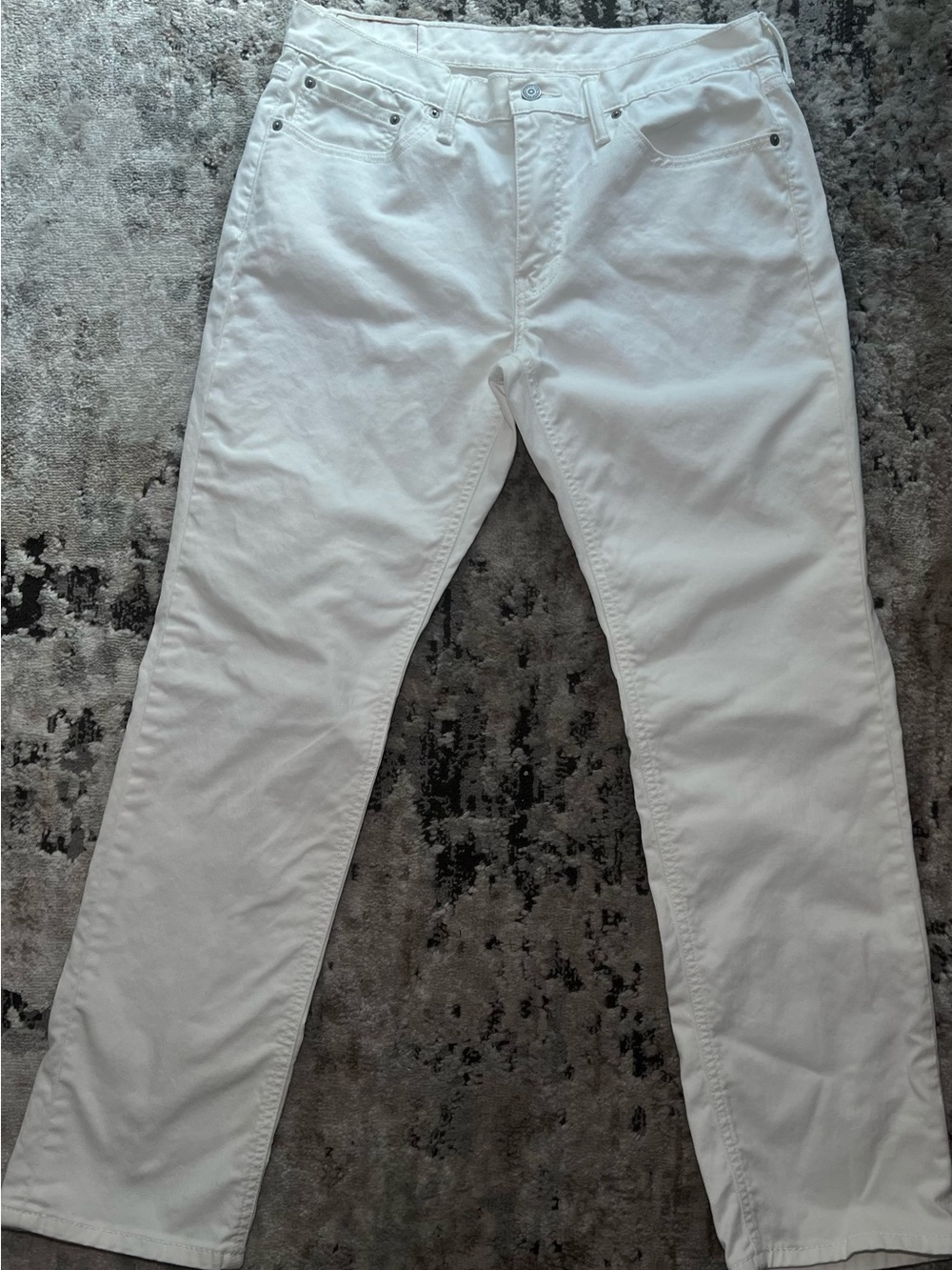 Levi's White Straight-Leg Jeans